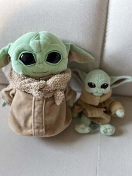 Disney Star Wars Mandalorian Baby Yoda Grogu Plush Dolls Lot Of 2 - Picture 1 of 7